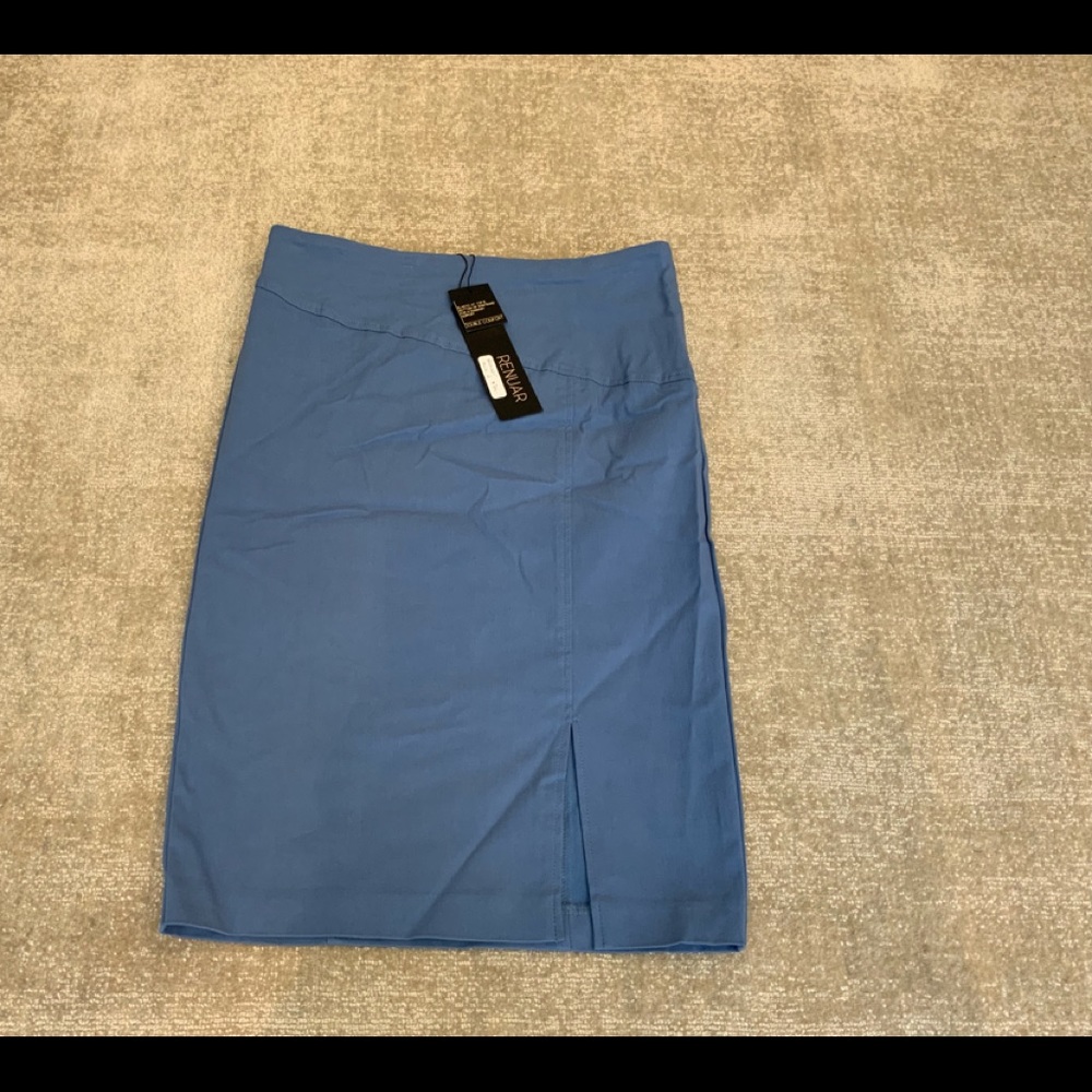 NEW RENAUR BLUEBERRY SKIRT SIDE SLIT